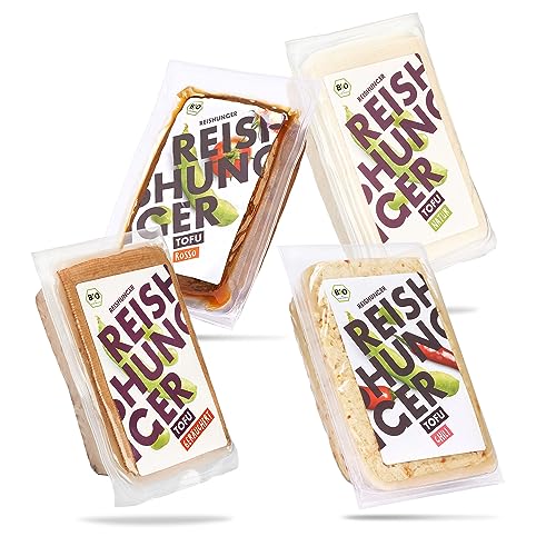 REISHUNGER Bio Tofu Probier Set - 4 x 200 g - Ungekühlt haltbar