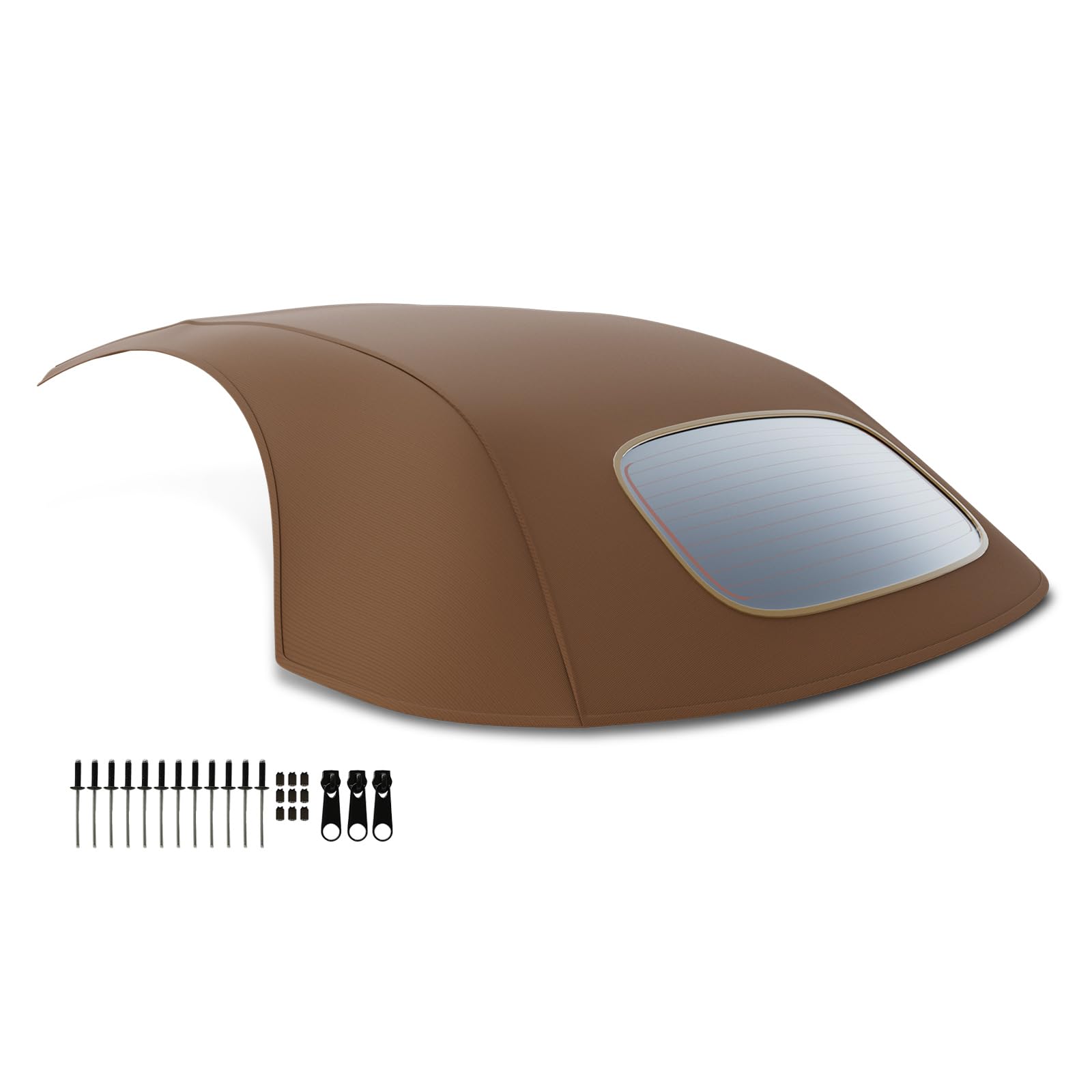 Frankberg Cabrioverdeck Softtop Verdeckbezug Braun Kompatibel mit New Beetle Cabriolet 1Y7 1.8L-2.5L 2002-2010 Replace# VWNB TAN-STF