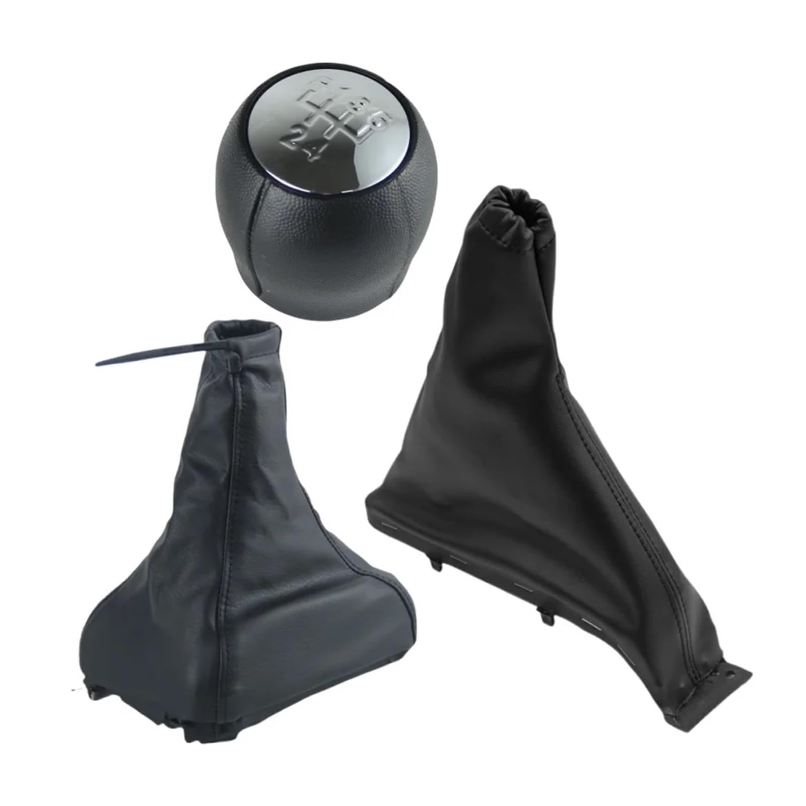 Valtorencia Gear Shift Knob Cover,Fit for Opel, Astra F 1991-1998 Gear Shift Collar Handbrake Grips Gaiter Boot Case Eplacement Shift knob Handle(3Pcs B)
