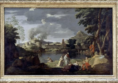 Toile Orphée et Eurydice tableau moderne pour décoration salon élégant 60x90