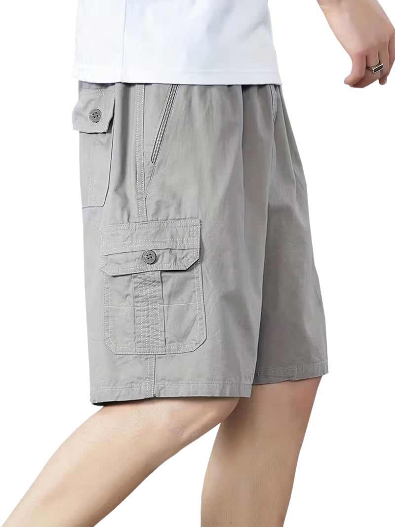 g gradual Gradual Men's Solid Cotton Shorts | Shorts Pant for Men | Shorts for Men | Casual Cotton Shorts for Men (Shorts-0051)-picture-42