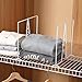ziroland 8-Pack White Wire Shelf Dividers - Closet Shelf Organizer - Easy to Install Shelf Divider for Pantry/Garage and More - No Tool - PE Coating Steel - Suitable for 12inch Deep Wire Shelves