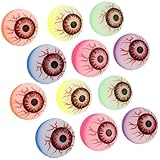 KONTONTY Balones de Goma Que Rebotan Halloween 24 Piezas Multicolor, Juguetes de Halloween, Pelota Divertida para Juegos y...