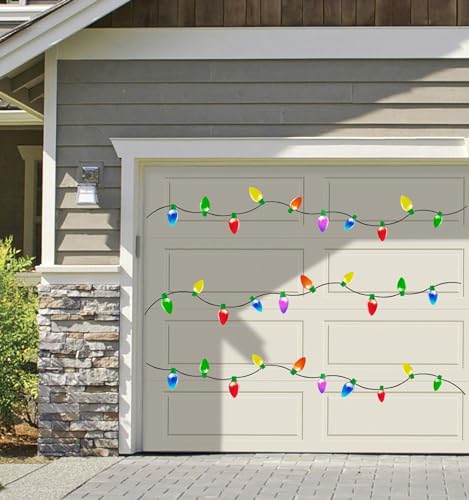 Set 90 imanes decorativos navideños en forma de bombilla y alambre miniatura 3