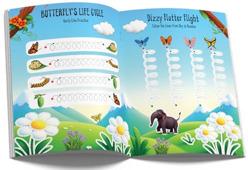 Image of Tracing Books for Kids - 101 Pencil Control Activity Book | Premium Quality Early Learning Tracing Lines & Pattern Writing Activities | Ages: 2 - 5 Years | Two Brothers Publications