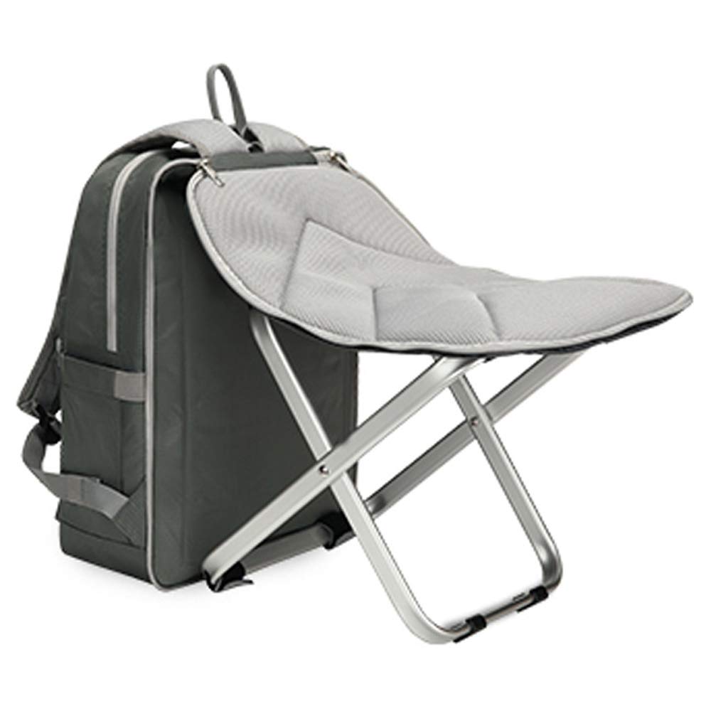 Zaino leggero con sgabello e sedia pieghevole, per campeggio, pesca, escursionismo, picnic, barbecue