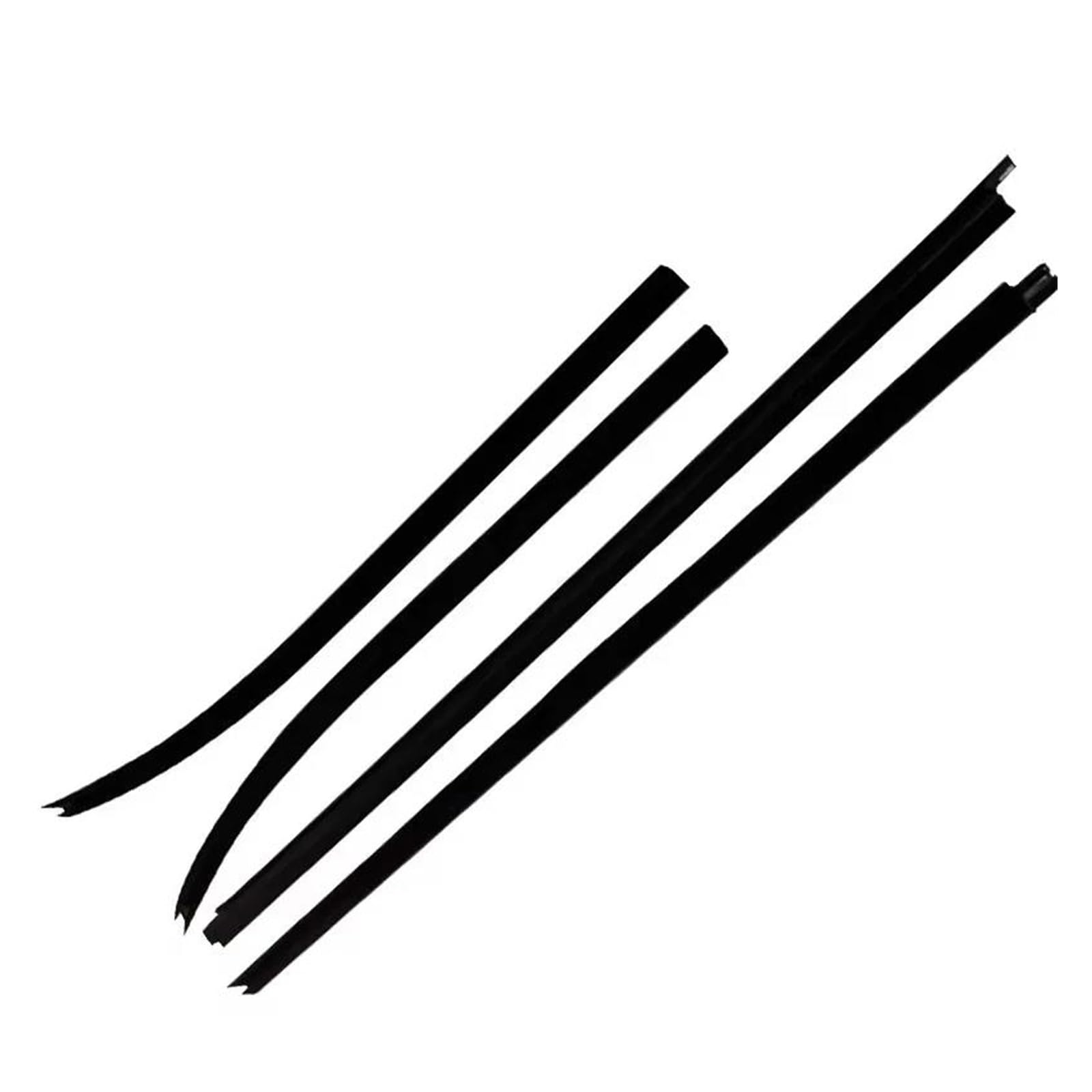 Guarnizioni per Portiere Isuzu D-Max 2013-2018 Striscia Protettiva per vetri Guarnizione in Gomma 9-98052198-2 4 Strisce Nere per la Protezione del Bordo Esterno di finestrini e Portiere dell'auto