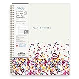 Blue Sky 2026-2027 Weekly and Monthly Academic Year Student Planner Calendar, July 2026 - June 2027, 8.5" x 11", Flexible Cover, Wirebound, Laminated Tabs, Storage Pocket, Star Confetti Bright