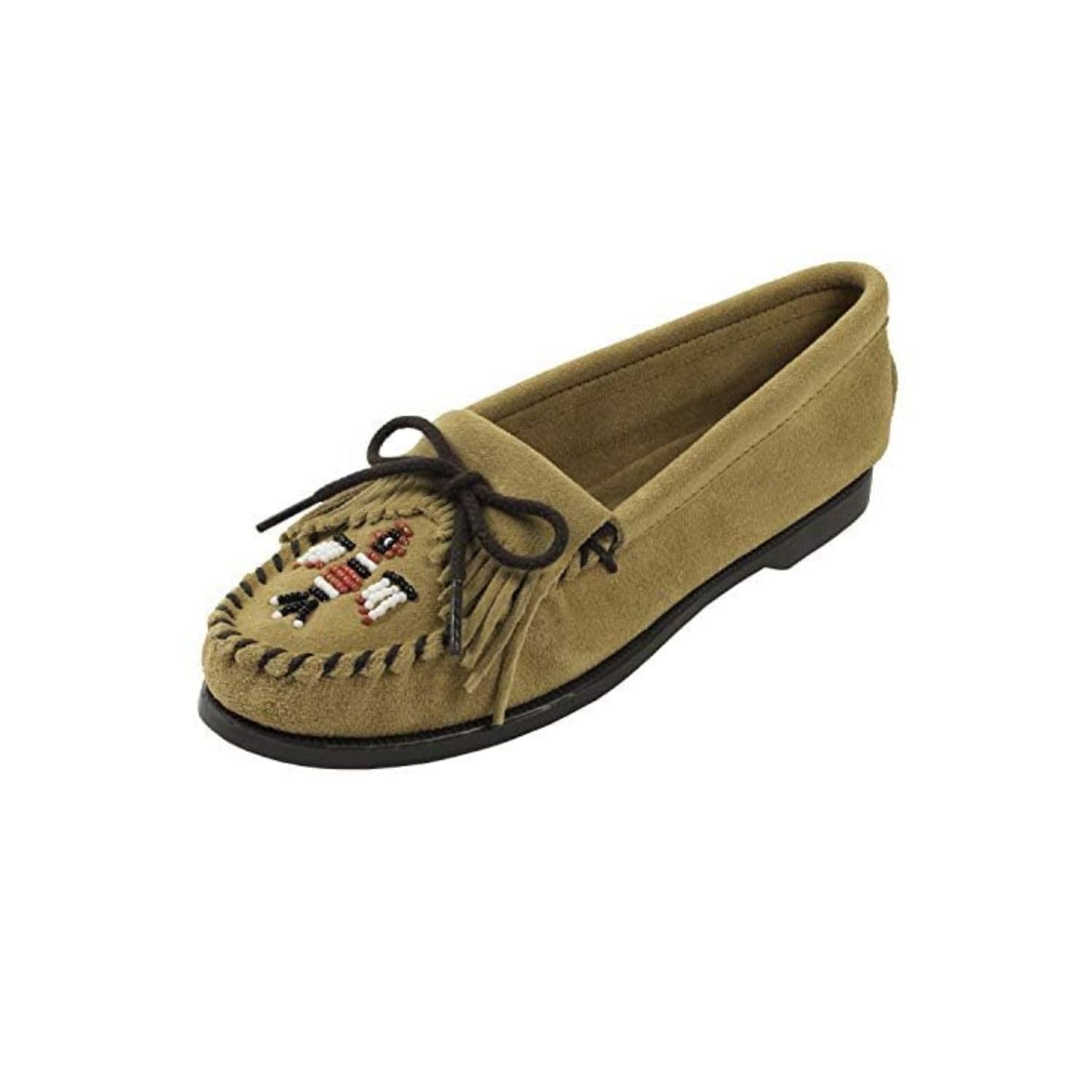 Minnetonka Thunderbird Suede Boat Sole 165 - Mocasines de Ante para Mujer