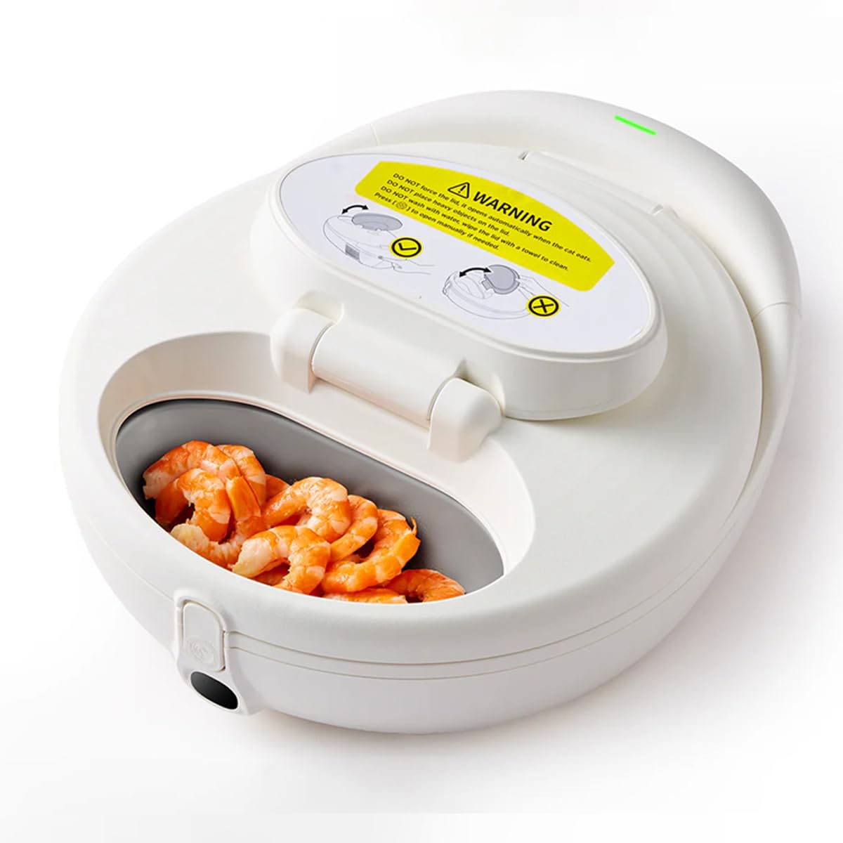 UBPET F21 Distributeur Automatique de Nourriture Humide, 3 Compartiments, Refroidissement et Chauffage, Contrôle Via Application, PP, Blanc