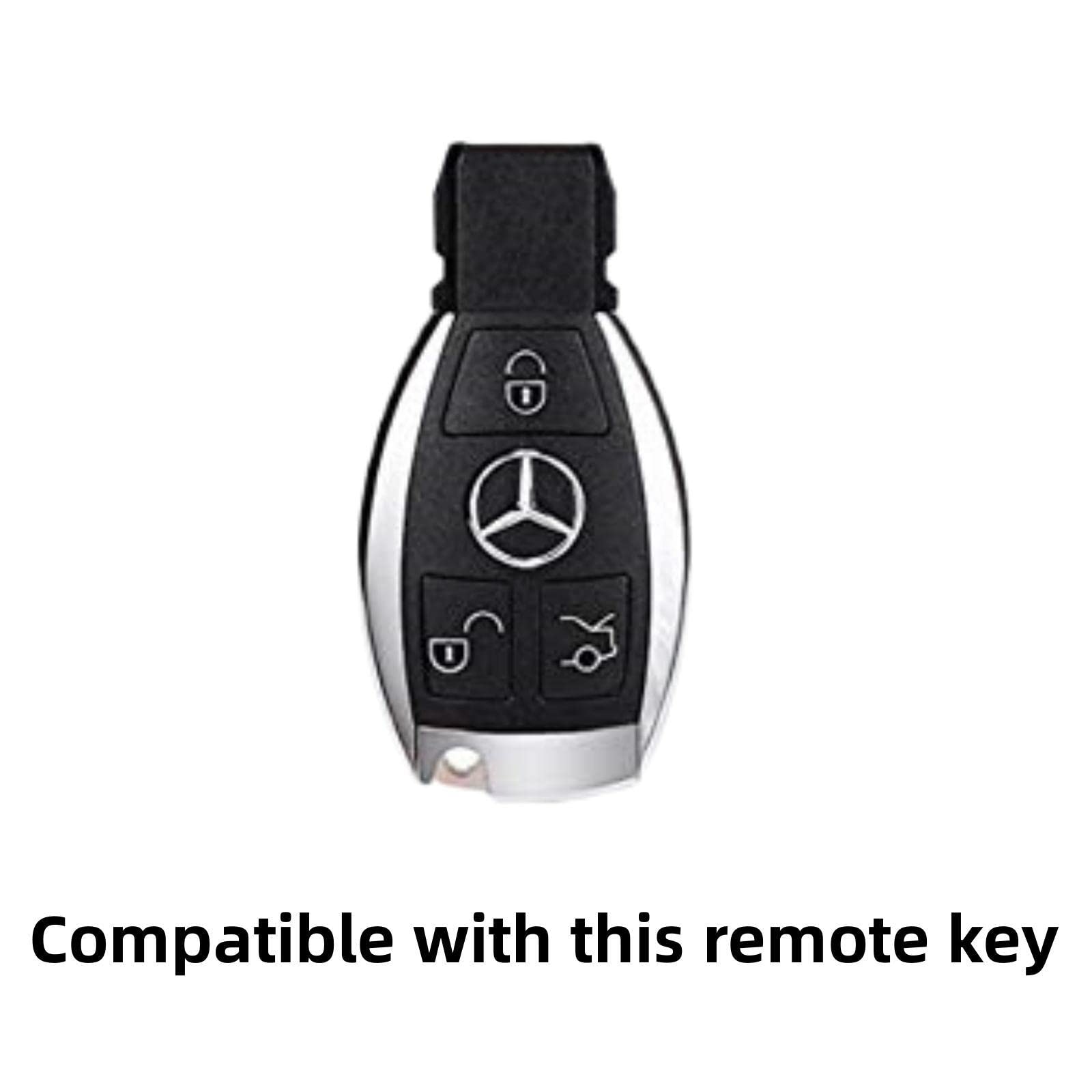 Coque de clé Mercedes rose à 3 boutons protège et sublime votre télécommande avec style - 4
