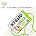 Xtend Natural Zero BCAA Powder Strawberry Kiwi Splash | Free of Artificial Sweeteners, Flavors, and Chemical Dyes | Post Workout Drink with Amino Acids | 7g BCAAs | 25 Servings