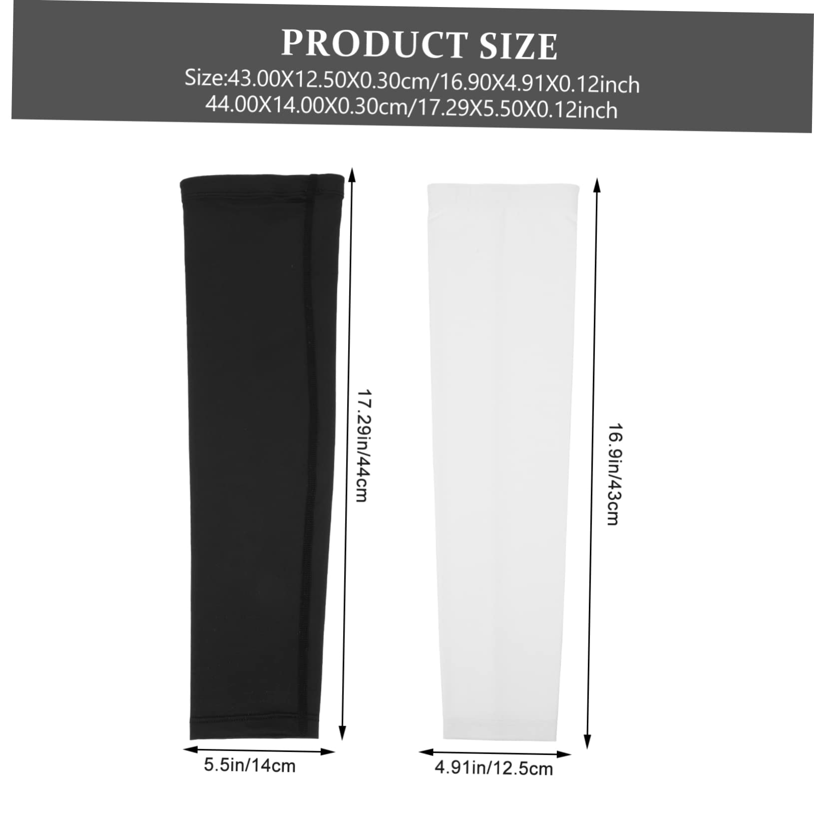 Sosoport Summer Cooling Arm Sleeves 2 Pairs of Bike Riding Arm Covers Quick Dry Breathable and Elastic Material for Women Men