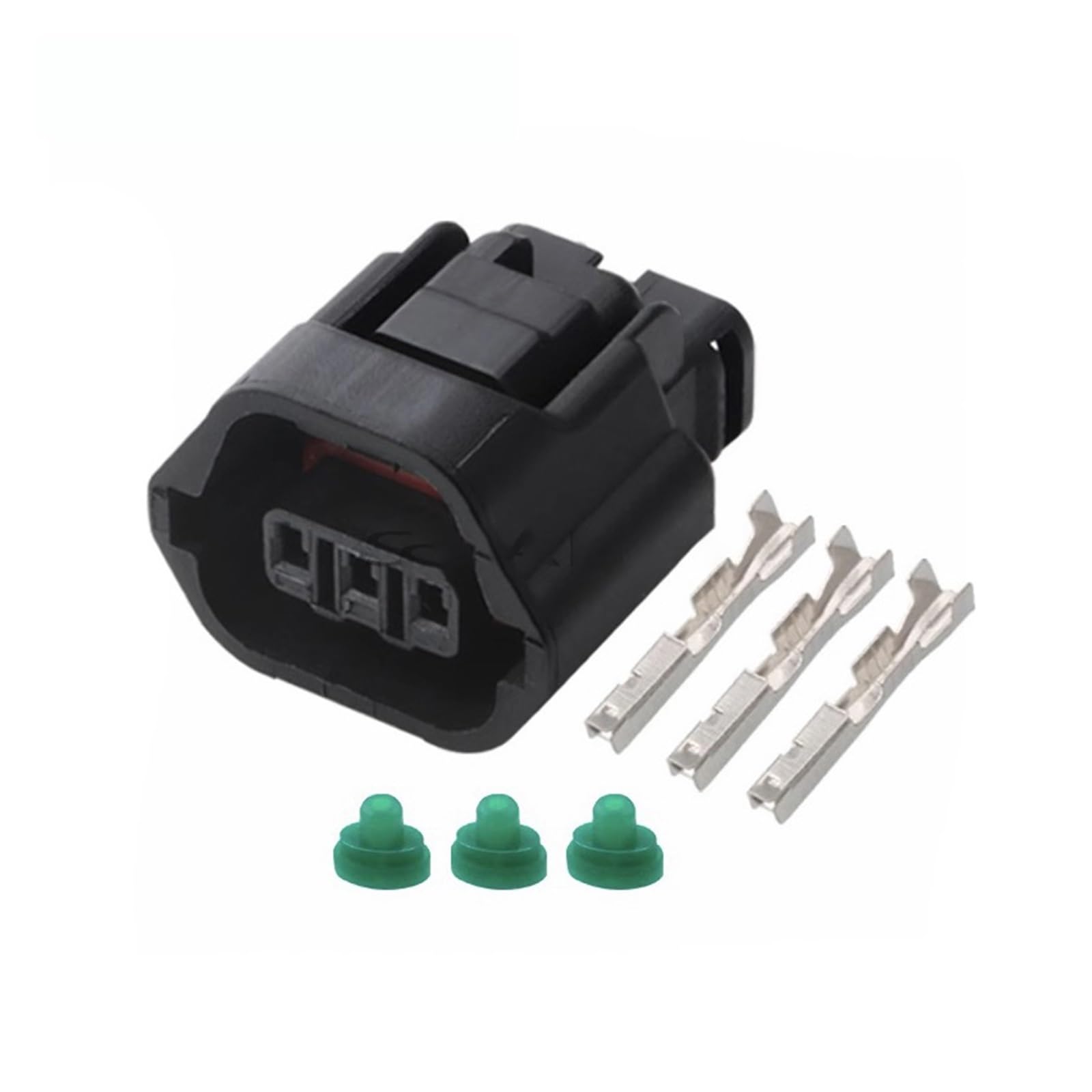 Connecteur de moteur automobile à 3 broches compatible 641234-5 7283-8730-30, prise de capteur de position de poussoir de vilebrequin et d'arbre à cames(3P Female,1 Set)