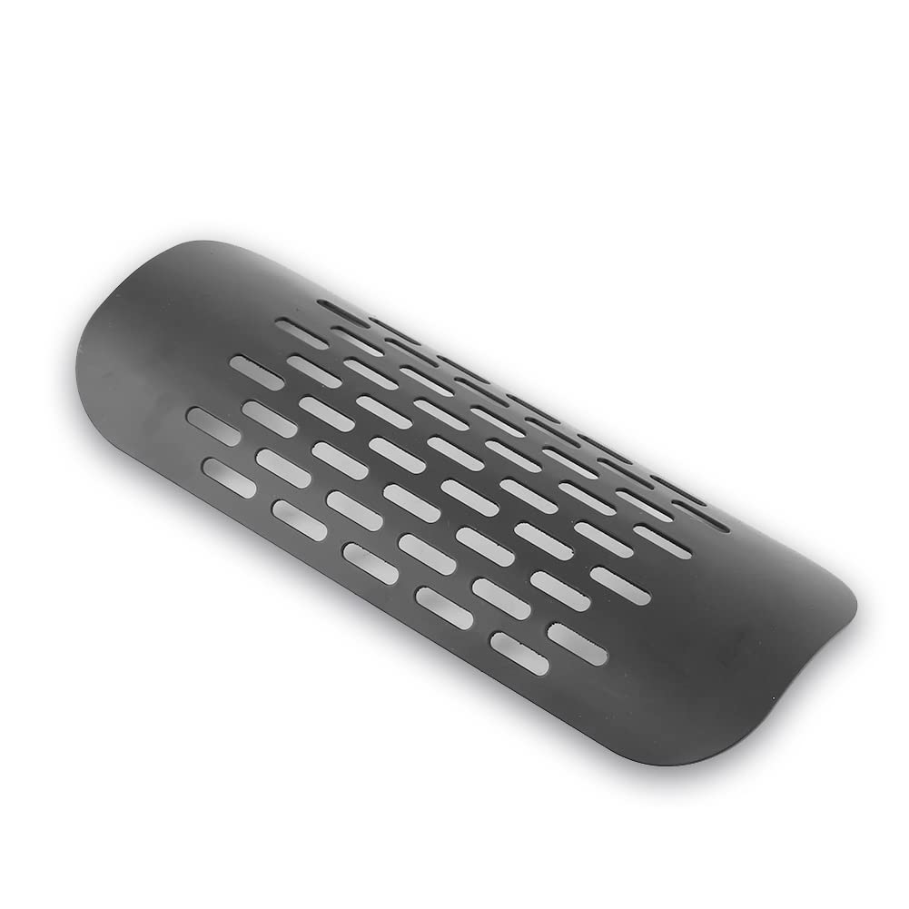 Scarico termico universale in metallo Automotive, Moto Silenziatore di scarico per motocicli Scudo termico Rivestimento termico Rivestimento del tallone Silenziatore Protezione termica(Black)