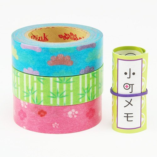 テープ・マスキングテープ Rinko Amazon | マスキングテープRINK（リンク） 小町 松竹梅 | マスキング