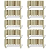 La bordura de madera fija para el césped, es perfecta para crear bordes rectos para macizos de flores, senderos y céspedes.