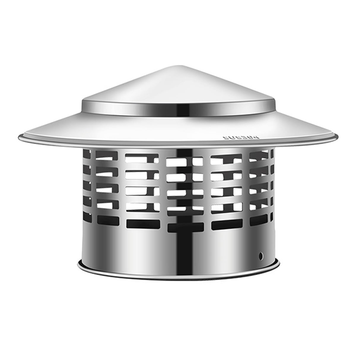 OYSKGNCMW Sarini Stainless Steel Roof Rain Cap Chimney Cap Chimney Cap Rain Cap Chimney Hood Roof Tube Exhaust Hood Suitable For 110MM Flue Pipe