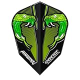 RED DRAGON Airwing Unique Moulded Peter Wright Snakebite Vol de fléchettes standard Vert ...