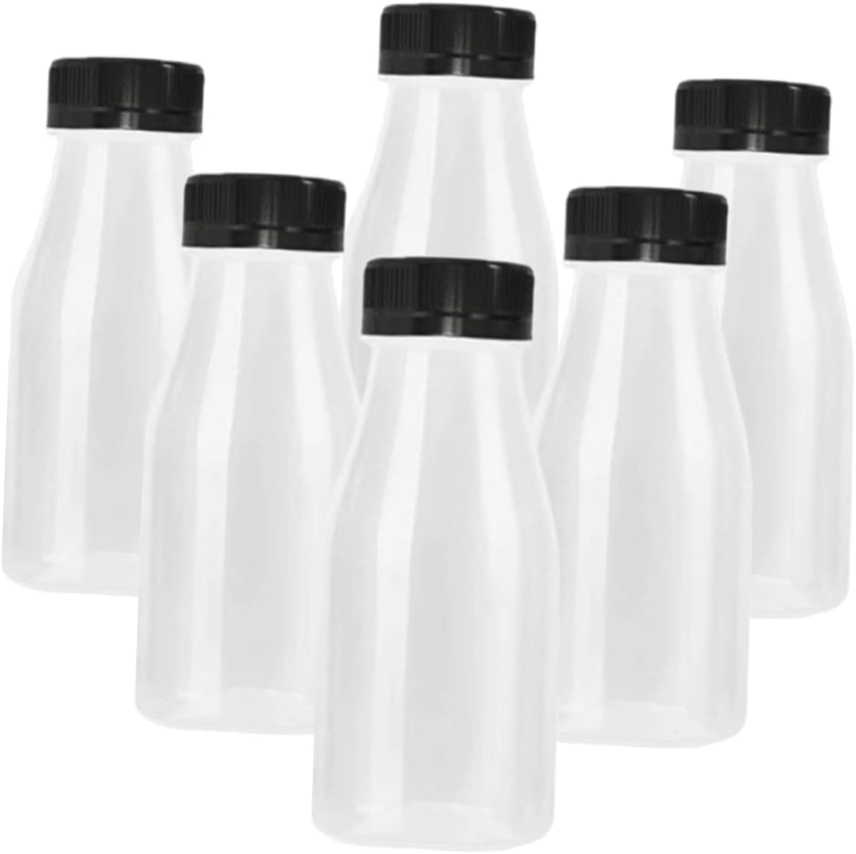 Toyvian 6pcs Juice Bottling Plastic Drinking Mini