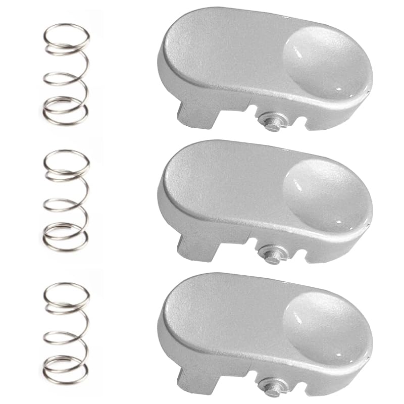 3 Pack Replacement Tool Catch with Spring - Compatible with Dyson V6 DC25 DC27 DC28 DC31 DC33 DC34 DC35 DC44 DC47 DC56 Vacuum Cleaner, Model 911523-03 (911523-03), Silver