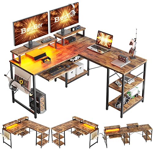 HSH Schreibtisch 180cm Weiß - Großer Computertisch Für Home Office & 2 Personen