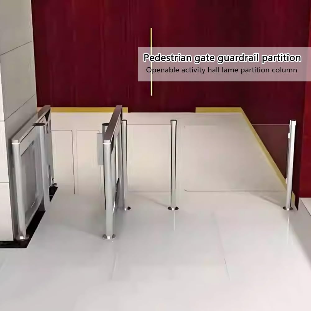 Puerta de seguridad universal de acrílico para mercados y Libes de 0,5 x 0,9 m, control de acceso, valla industrial, protección de entrada para seguridad