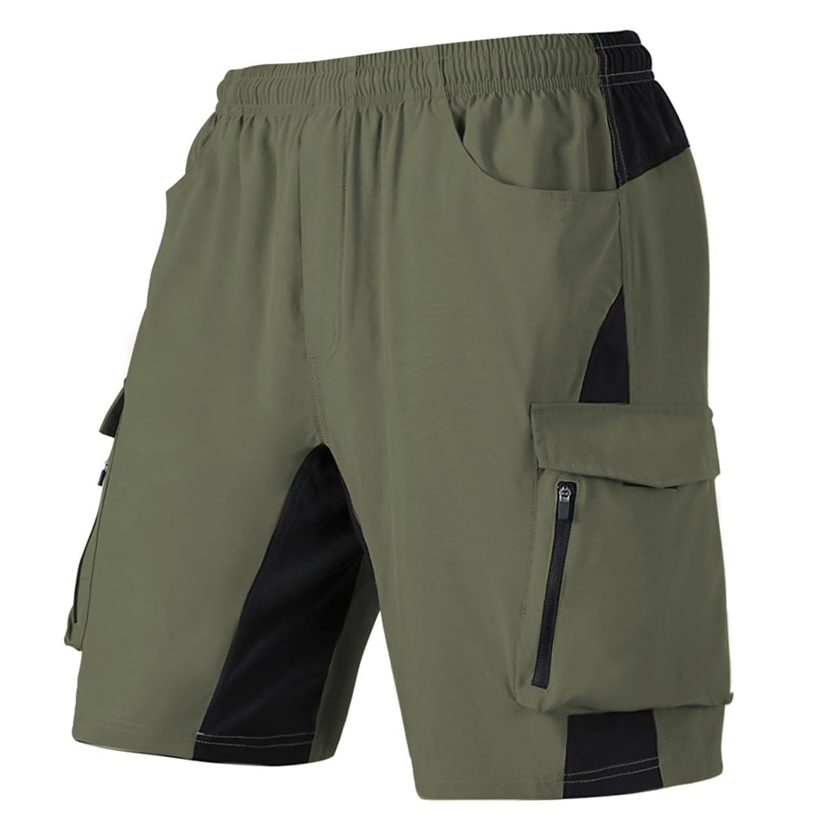 VAYAGER Herren Kurze Cargo Wanderhosen, leichte schnelltrocknend Outdoor Shorts mit Mehreren Taschen für Angeln Camping Reise
