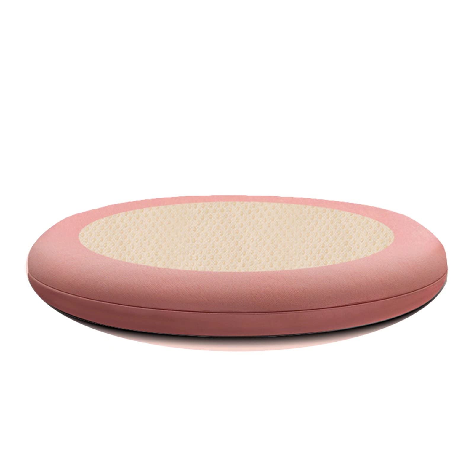 Yadlan Chair Cushion For Dining Chairs Non Slip, Round Chasir Pads Memory Foam Anti-Deformation, Washable and Detachable Seat Cushion with Embedded Zipper and Hidden Non Skid Area Pink, 40cm/16in