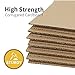 GHEIR 6x4x4 inches Shipping Boxes 50 Pack, Kraft Corrugated Small Cardboard Boxes for Mailing Packing, Brown
