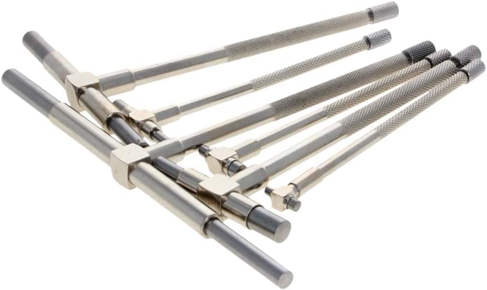Bettomshin Telescoping Gage MTG-100 Stainless Steel Range 90-150mm Micrometer Precision T-Bore Hole Gauge Measuring Tool for Woodworking Metalworking Machining 1Pcs