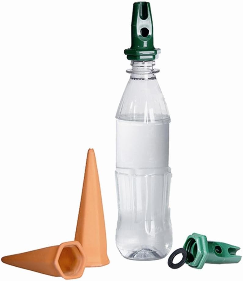 Bio Green HC-4 Hydro Classic Recycle A Bottle Terracotta Stake Set with Adapters - Orange (4 Pieces)