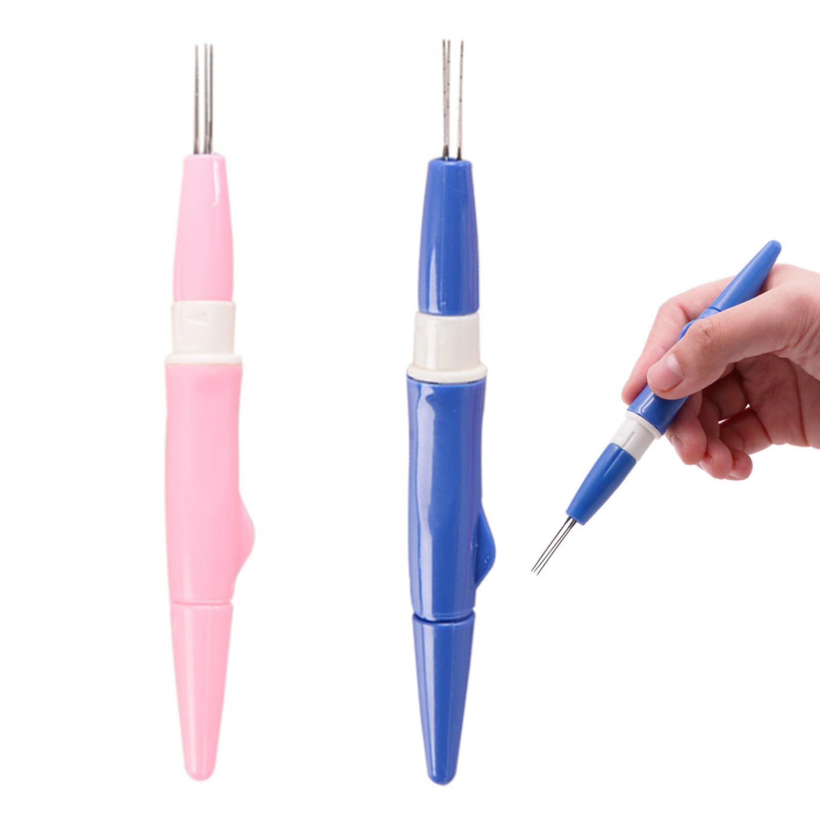 Photo 1 of 2 Pack Pen Style Wool Felting Tool Set | Each with 3 Needles | Portable Multi-Needle Tools for DIY Patchwork & Home Crafts