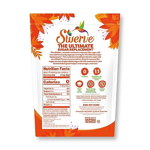 Swerve Sweetener Granular and Confectioners Baker's Bundle - Sugar Substitute, Zero Calorie, Keto Friendly, Zero Sugar, Non-Glycemic, 12oz (2 Pack)