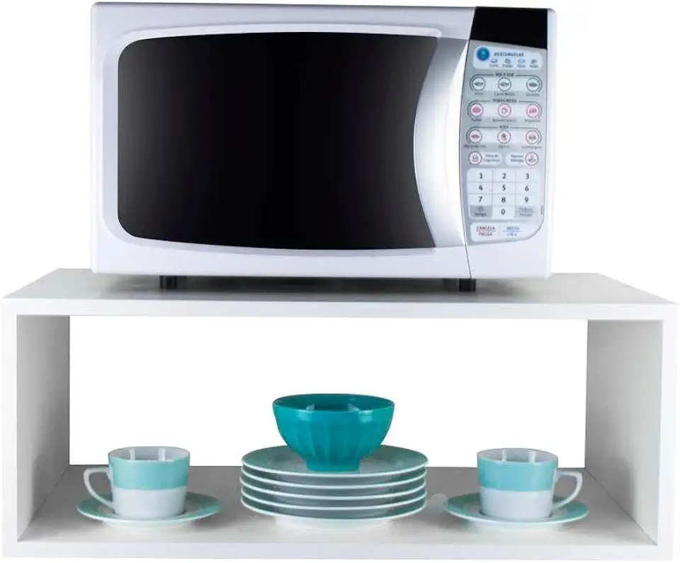 Suporte para Micro-ondas Forno Elétrico Cozinha Branco 60cm
