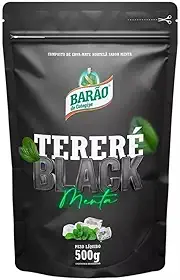 Erva Mate Terere Black Menta Premium Sem açúcar Barão 500g