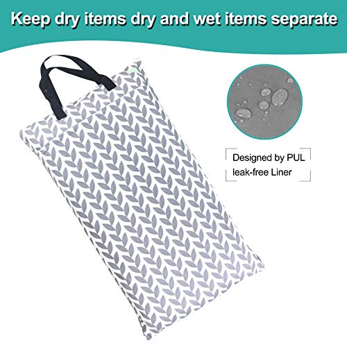 Wegreeco WE-STD-HY Reusable Hanging Wet Dry Cloth Diaper Bag thumb #3