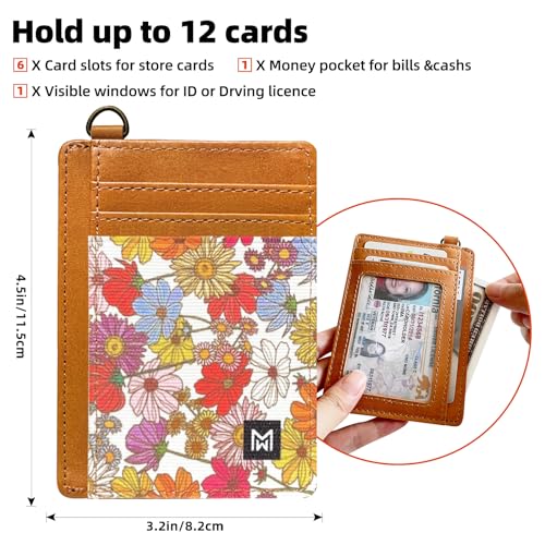 Image of Credit Card Holder Wallet for Women Slim Minimalist Wallet RFID Blocking PU Leather Wallets Elastic Front Pocket Wallet for Women