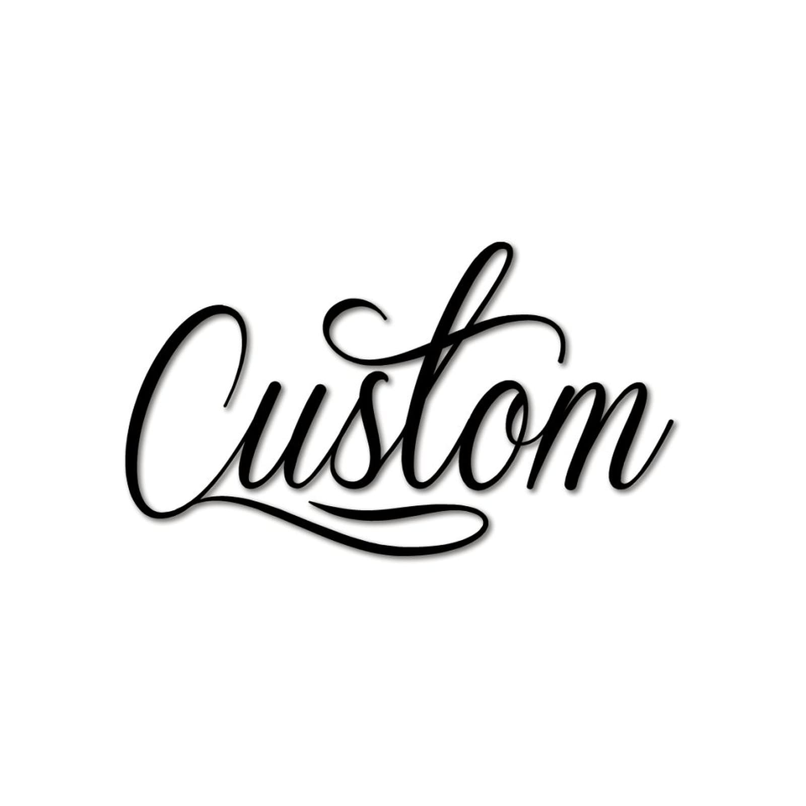 Calligraphie personnalisée sur panneau en métal de 35 cm, décoration murale haut de gamme