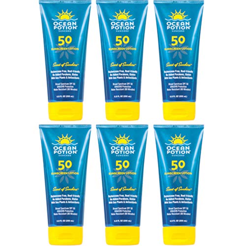 Ocean Potion Spf50 Scent of Sunshine Sunscreen Lotion 6.8 Ounces 6 Pack