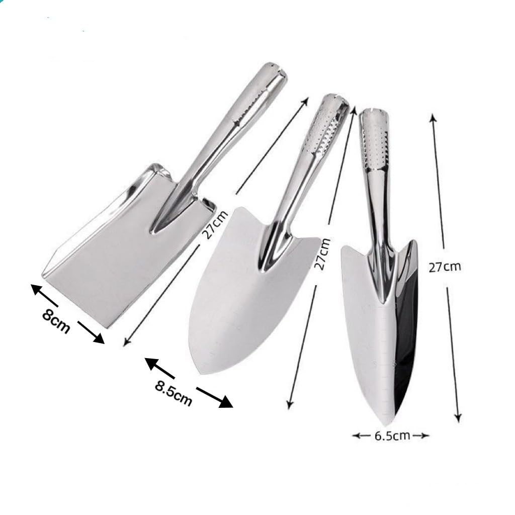 Spaten Stainless Gardening Shovel Set,Heavy Duty One-Piece Small Garden Trowel Hand Shovel Gardening Tools for Planting gartenschaufel