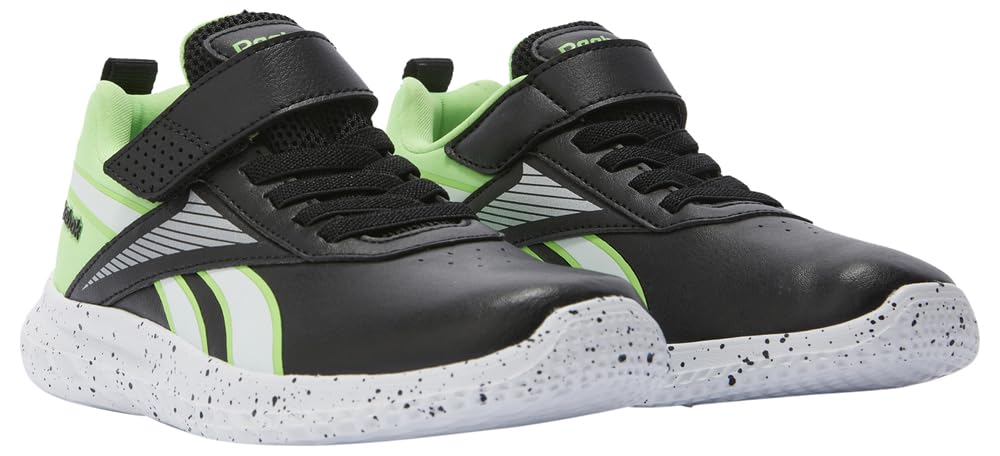 Reebok Rush Runner Syn Elastic Lace & Top Strap, Sneaker Bambini e Ragazzi