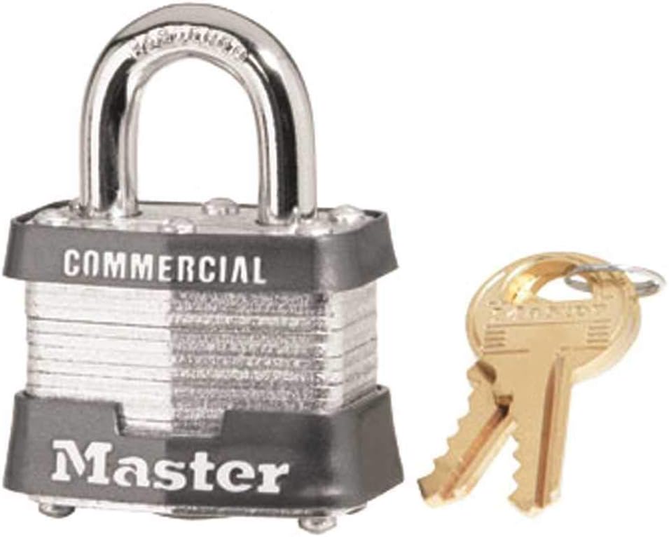 MASTERLOCK CO 3KA-3217 1-1/2 Laminated Padlock - Keyed Alike to Key #3217-3/4 Shackle
