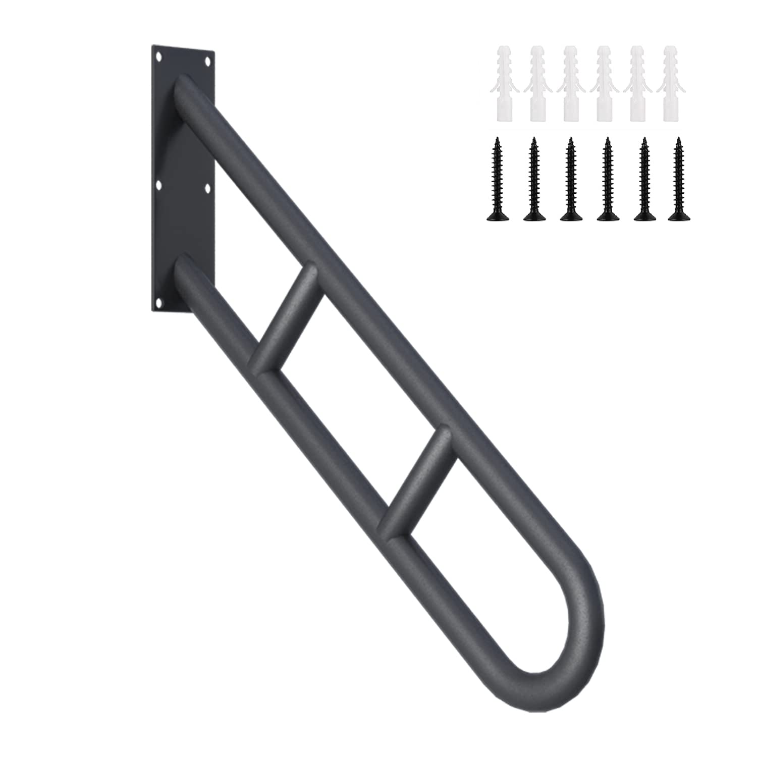 Handrail for Outdoor Steps, 26" Wall Mounted Stair Handrails, Garage