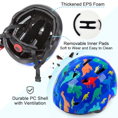 Image of Toddler Helmet, Baby Infant Kids Bike Helmet for Kids Age 1-3 /2-4 /3-5 /5-8 Adjustable Toddler Bike Helmets for Boys Girls for Scooter Skateboard Cycling