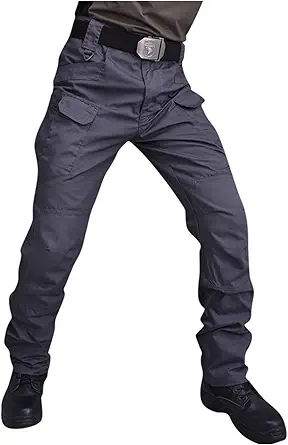 OIOLOYJM Military Cargo Pants for Men Hiking Relaxed Fit Work Waterproof Stretch Tactical Lightweight Outdoor Travel Pant