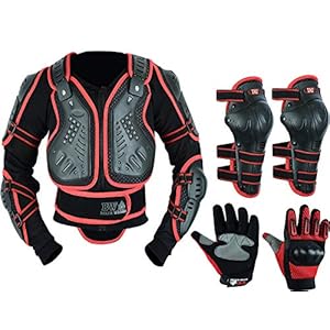 Childrens Kids Motorbike Safety Protective Body Armour Protection With Back Protector Great For Sporting Activities With…