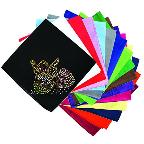 Easter Chick in Egg - Easter Rhinestone Dog Bandana - Choice of Color