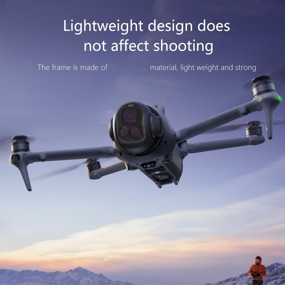 Juego de filtros ND y CPL para dji Mavic 4 Pro, Filtro de Densidad Neutra para Lente de cámara de acción, Filtro óptico de Cristal para fotografía con cámara de dron HD (ND8 ND16 ND32 ND64)