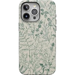 Casely iPhone 15 Pro Max Case | Sage Garden | Green Floral Case | Bold Protective Design Compatible with MagSafe